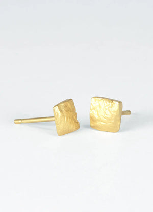 Dainty Square Flux Studs James Newman Jewellery