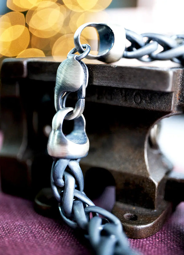 Heavy Gauge Silver Bracelet James Newman Jewellery