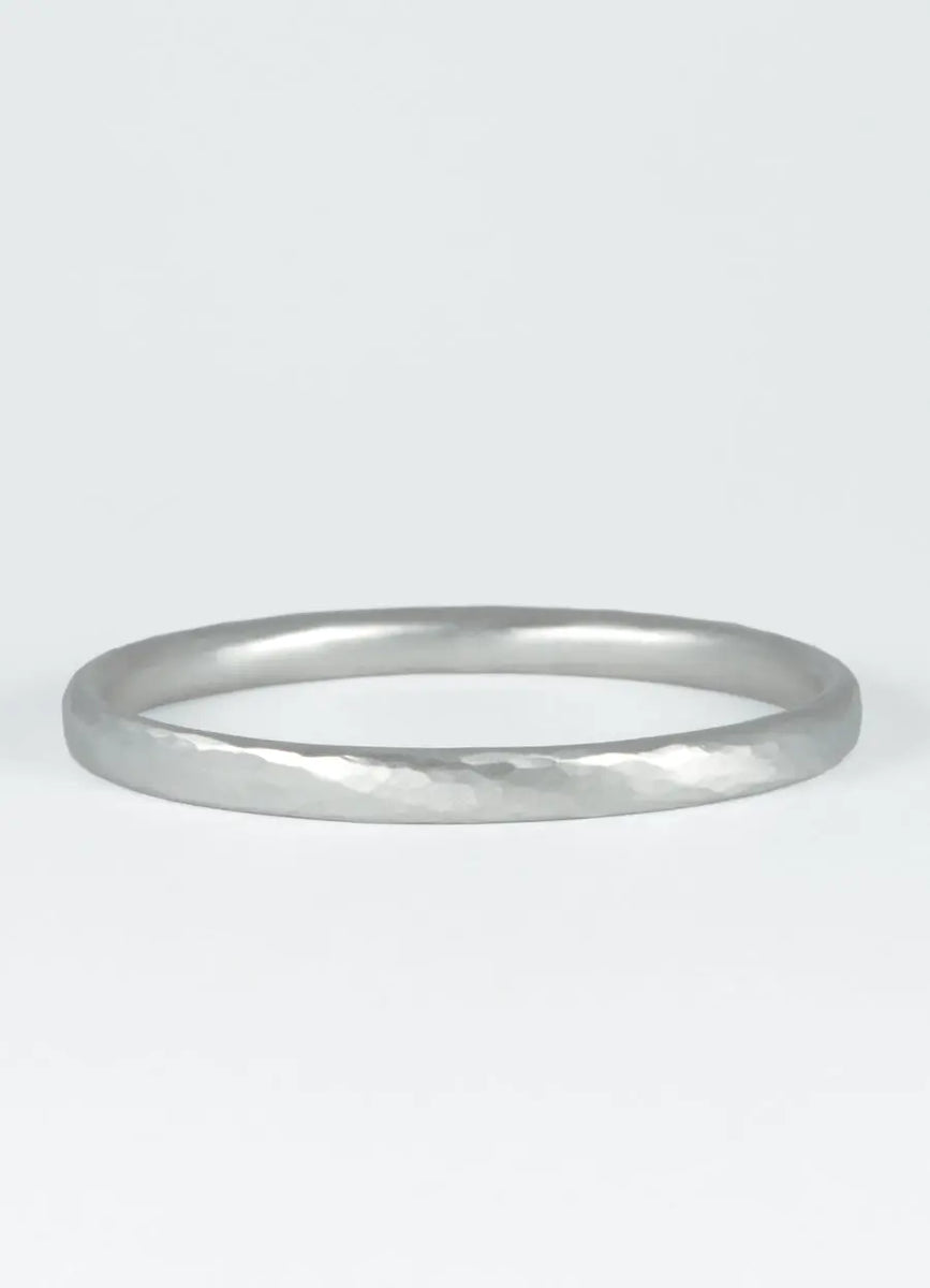 Solid 925 Sterling Silver Oval Bangle Bracelet - 10mm D-Shape, UK Hallmarked 3 thumbnail image