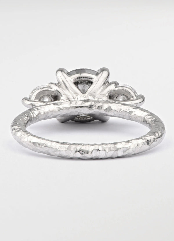 2ct Salt and Pepper Diamond And Platinum Ring - James Newman Jewellery