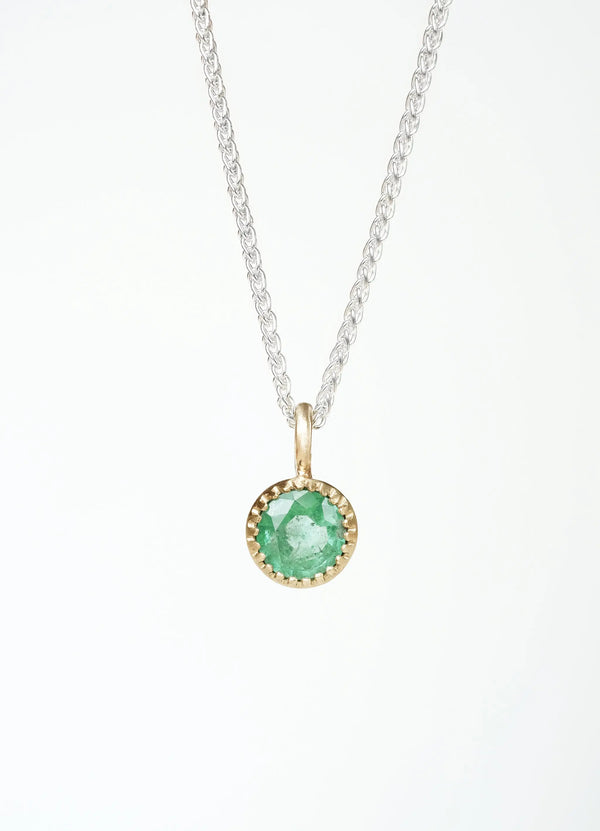 Emerald Gaia Pendant - James Newman Jewellery