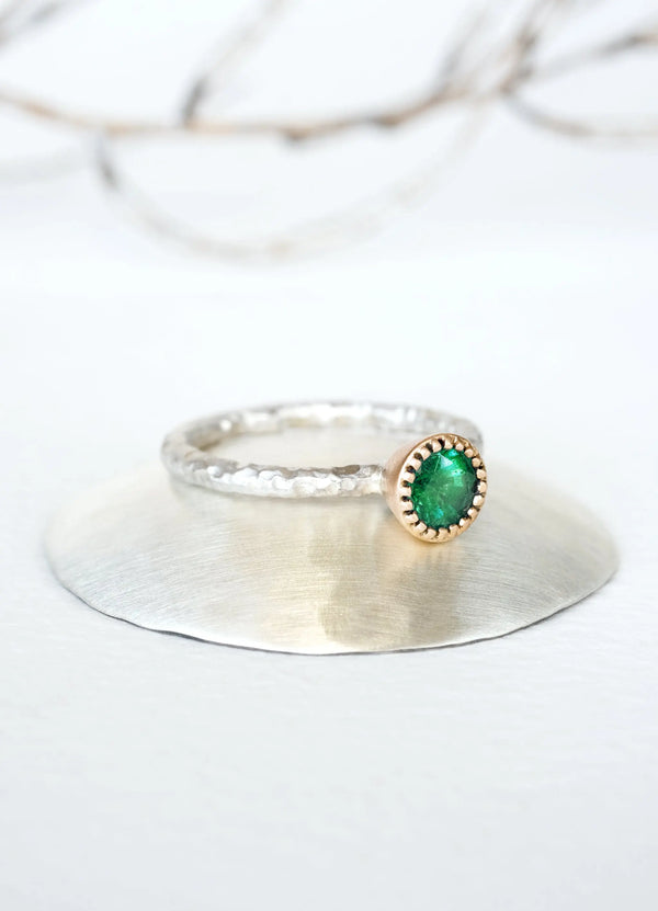 Emerald Gaia Ring - James Newman Jewellery