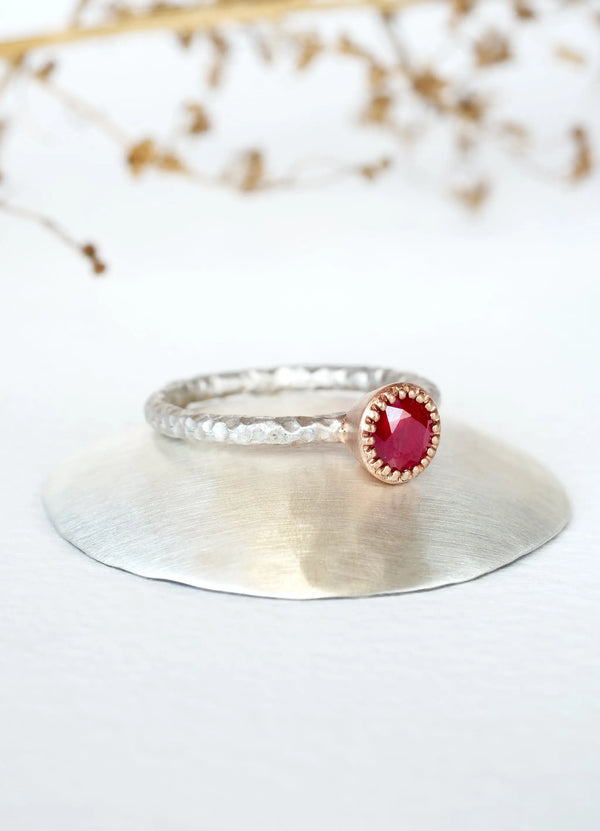 Ruby Gaia Ring - James Newman Jewellery