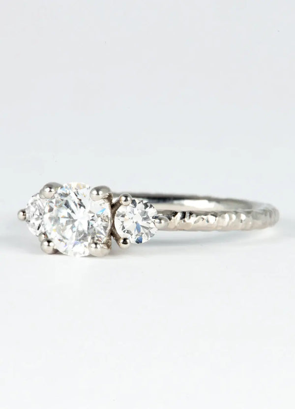 1ct Trilogy Diamond Platinum Ring - James Newman Jewellery