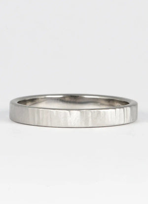 4mm Hand Forged Hammered Wedding Rings - James Newman Jewellery