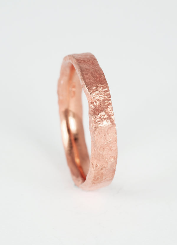 4mm Flux Textured Wedding Rings - James Newman Jewellery