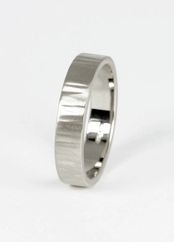 6mm Hand Forged Hammered Wedding Rings - James Newman Jewellery