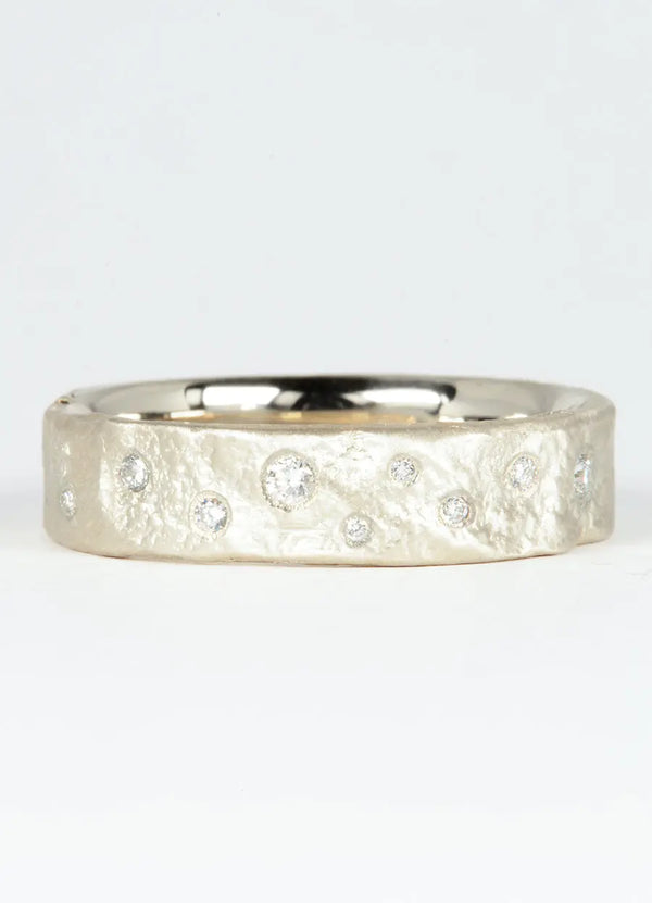 6mm Flux Diamond Scatter Ring James Newman Jewellery