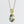 3.8ct Cabochon Pear Aquamarine T-Bar Necklace James Newman Jewellery