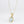 3.8ct Cabochon Pear Aquamarine T-Bar Necklace James Newman Jewellery