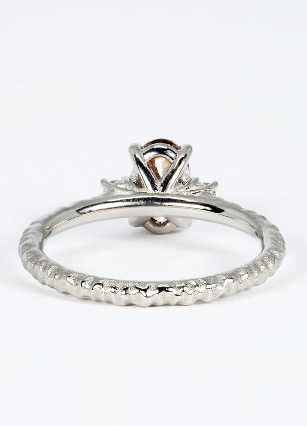 1ct Oval Intense Brown Diamond Ring James Newman Jewellery