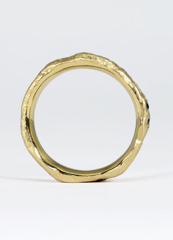 Black, White and Salt & Pepper Diamond Flux Canyon Eternity Ring James Newman Jewellery