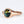 2.28ct Teal Sapphire and Red Gold Signet Ring James Newman Jewellery