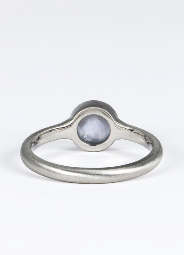 1.17ct Blue-Violet Star Sapphire Signet Ring James Newman Jewellery