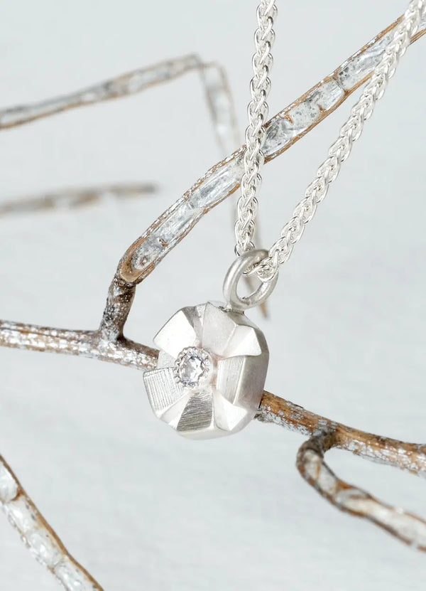 Copy of Dainty Solitaire Diamond Pendant James Newman Jewellery