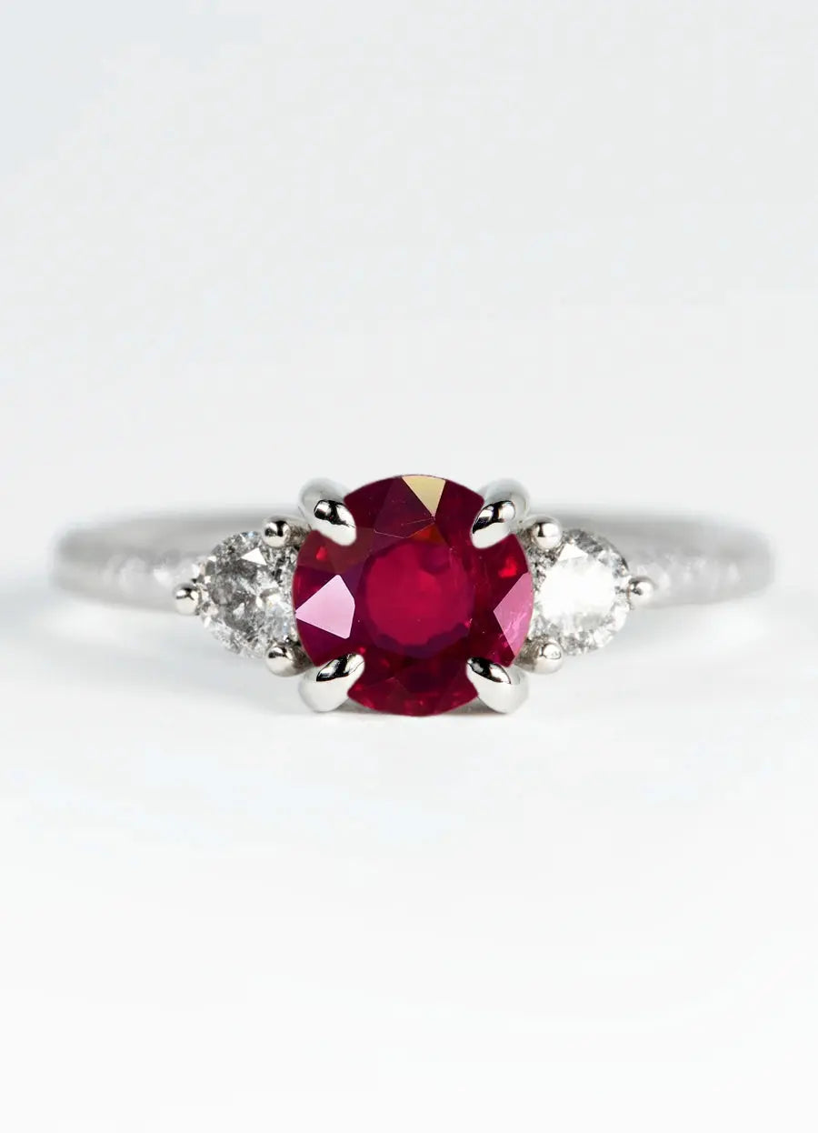 Custom ruby engagement rings online