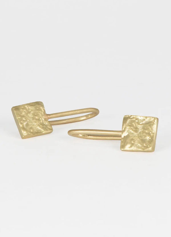 Flux Square Drop Earrings James Newman Jewellery