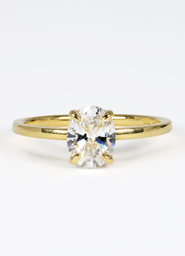 1.06ct Oval Diamond Solitaire Ring James Newman Jewellery