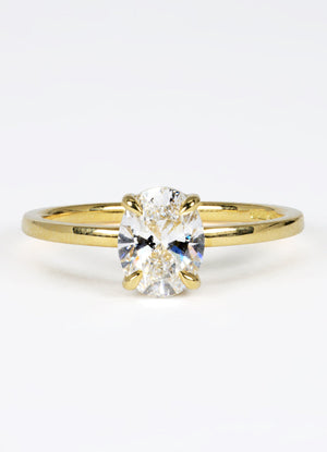 1.06ct Oval Diamond Solitaire Ring James Newman Jewellery