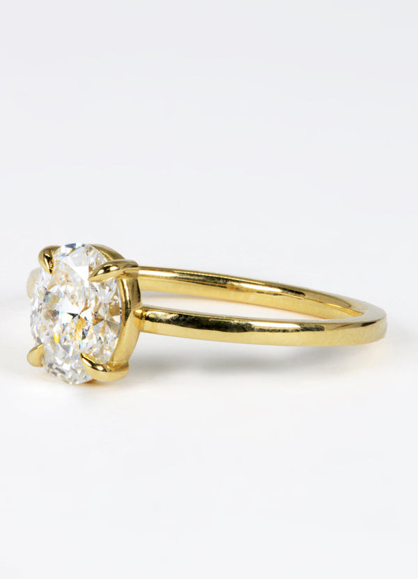 1.06ct Oval Diamond Solitaire Ring James Newman Jewellery