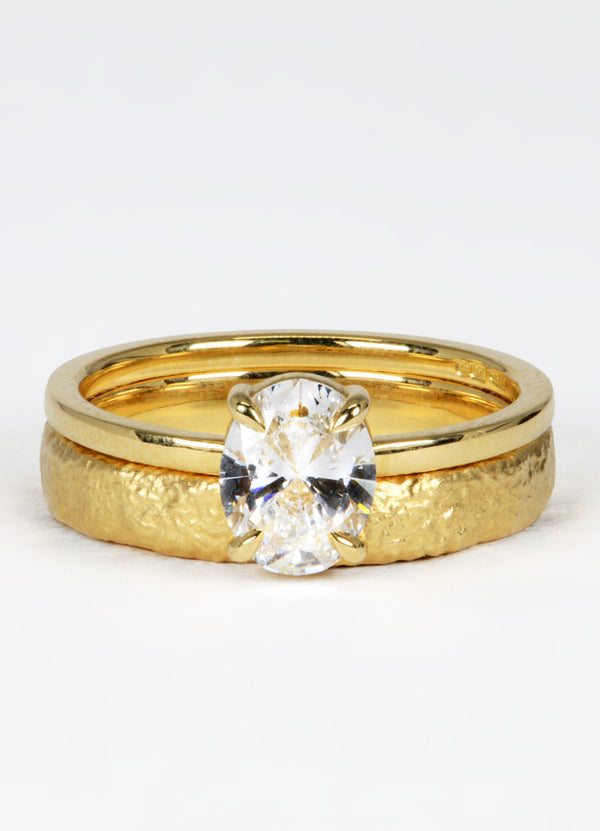 1.06ct Oval Diamond Solitaire Ring James Newman Jewellery