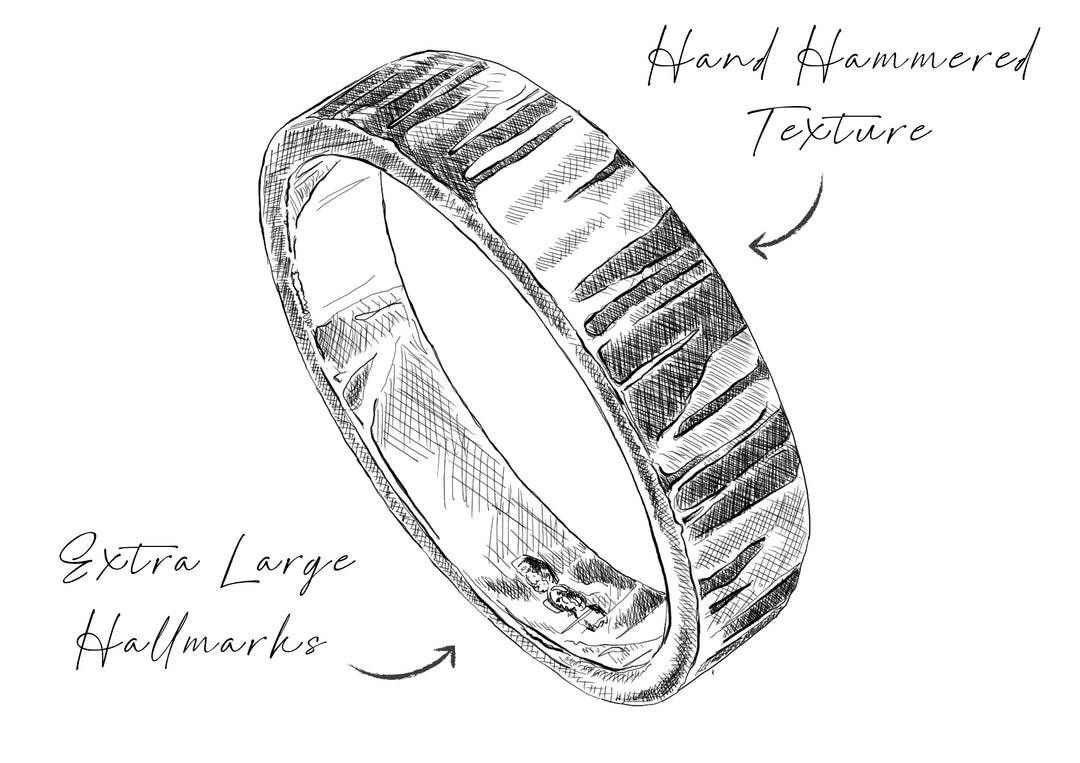 Handmade Hammered Wedding Rings – James Newman Jewellery