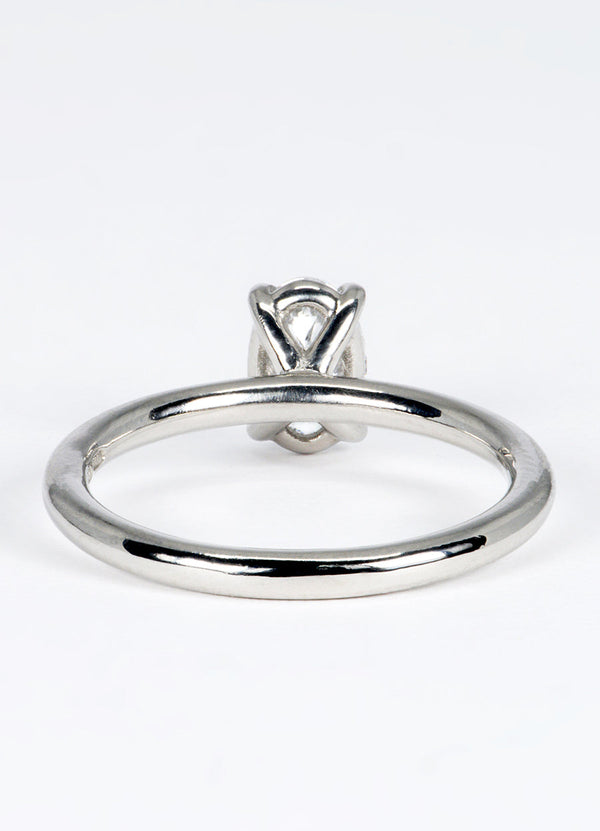 0.76ct Oval Diamond Solitaire Ring James Newman Jewellery