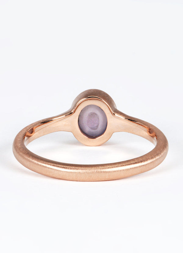 1.04ct Violet Star Sapphire Signet Ring James Newman Jewellery