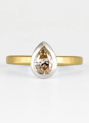 70pt Champagne Diamond Ring - James Newman Jewellery