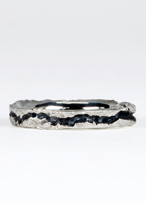 Oxidised Canyon Silver Flux Ring James Newman Jewellery