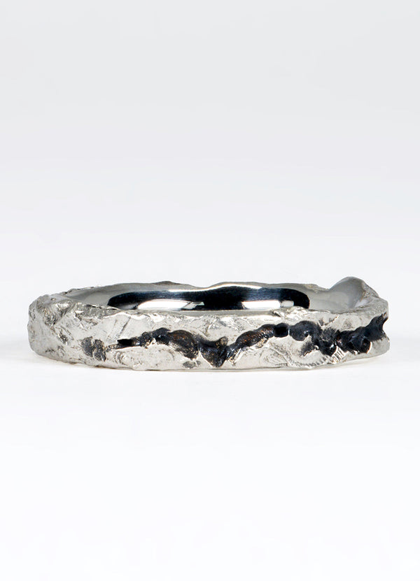 Oxidised Canyon Silver Flux Ring James Newman Jewellery