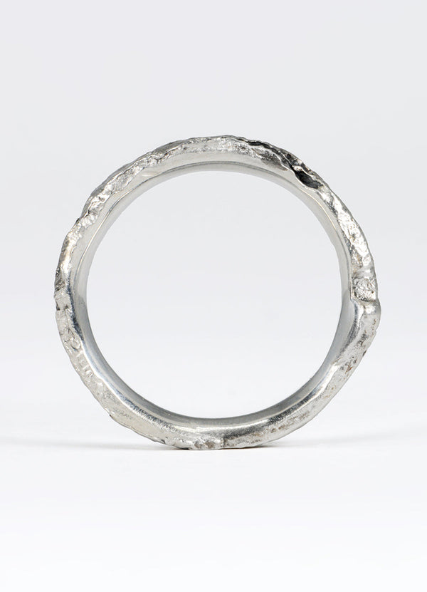 Oxidised Canyon Silver Flux Ring James Newman Jewellery
