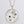 Salt & Pepper Diamond Encrusted Round Silver Flux Pendant James Newman Jewellery