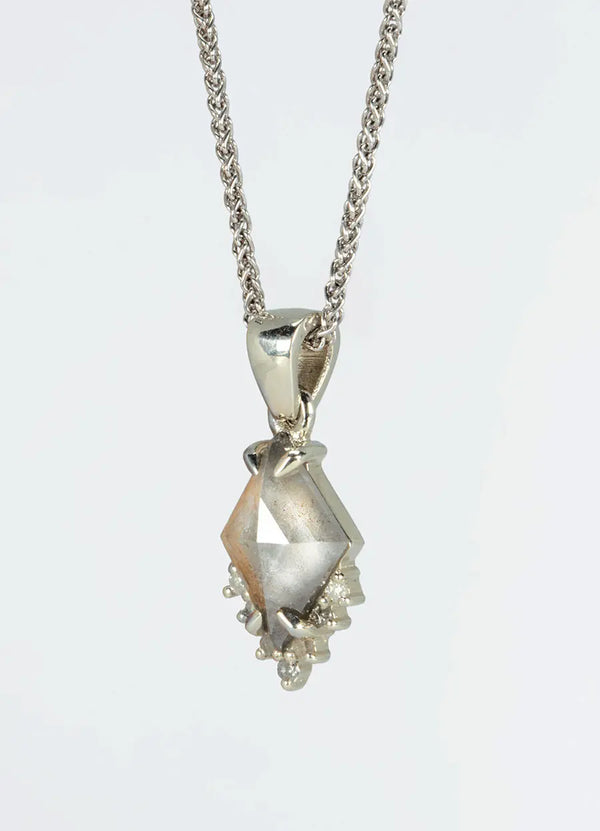 Rhombus Salt & Pepper Diamond Necklace - James Newman Jewellery