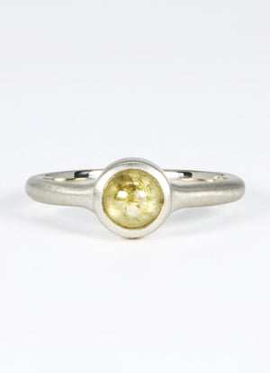 67pt Golden Cabochon Diamond Signet Ring James Newman Jewellery