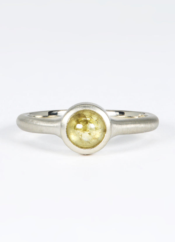 67pt Golden Cabochon Diamond Signet Ring James Newman Jewellery