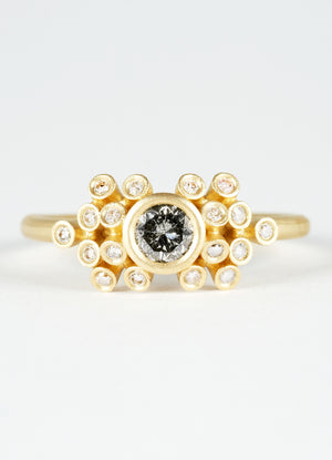 30pt Lyra Diamond Cluster Rings - James Newman Jewellery