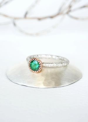 Emerald Gaia Ring - James Newman Jewellery