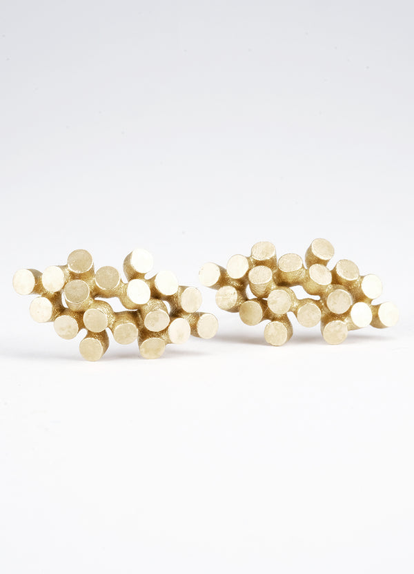 Organic Lyra Cluster Studs - James Newman Jewellery