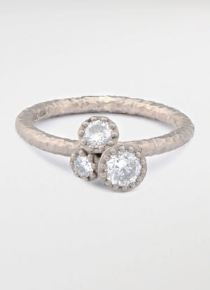 Fiori Trilogy Cluster Ring - James Newman Jewellery