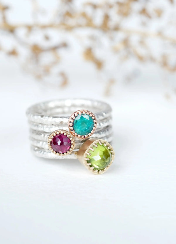 Gaia Stacking Rings - James Newman Jewellery