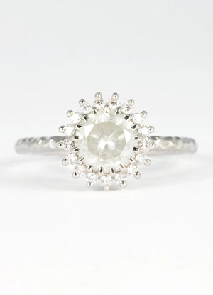 1.46ct Ice Diamond Halo Ring - James Newman Jewellery