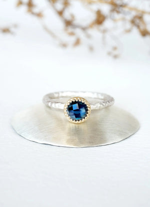 London Blue Topaz Gaia Ring - James Newman Jewellery