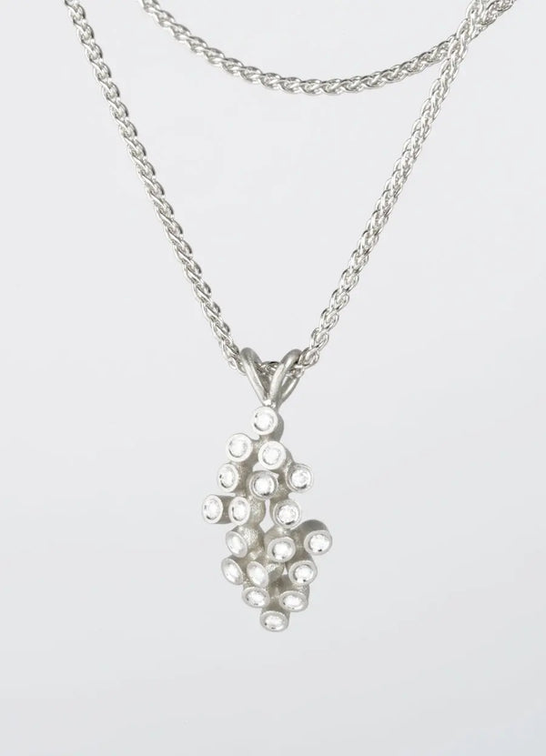 Lyra Diamond Cluster Pendants - James Newman Jewellery