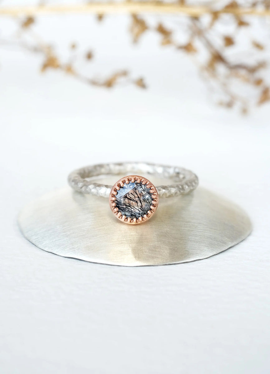Gaisman Rings Tourmalated Quartz Gaia Ring – James Newman Jewellery