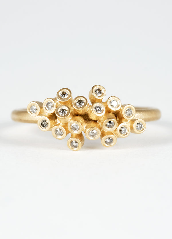 Organic Lyra Diamond Cluster Rings - James Newman Jewellery