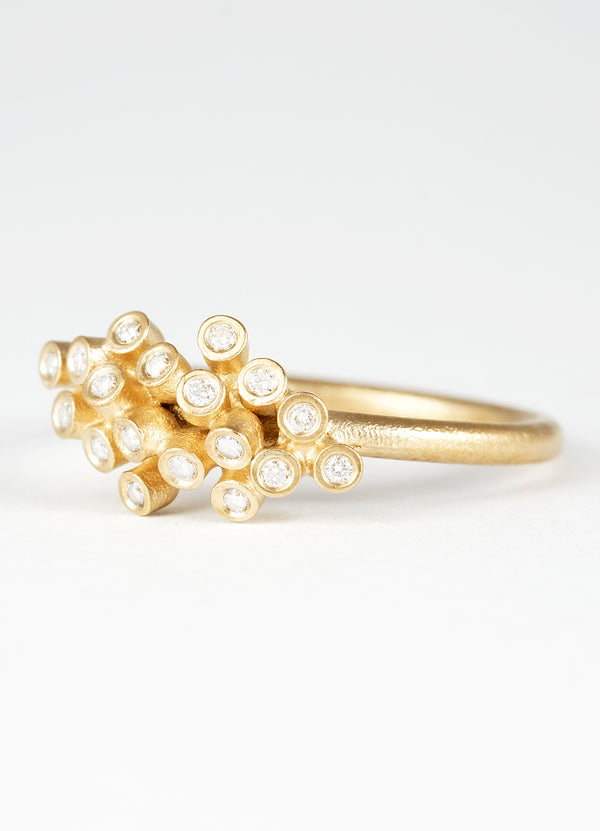 Organic Lyra Diamond Cluster Rings - James Newman Jewellery