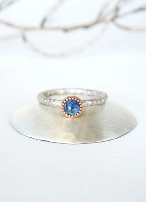 Santa Maria Aquamarine Gaia Ring - James Newman Jewellery