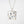 Square Sapphire Encrusted Flux Pendant - James Newman Jewellery