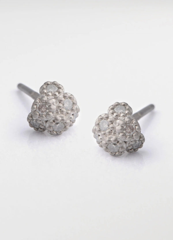 Tiny Fiori Cluster Studs - James Newman Jewellery